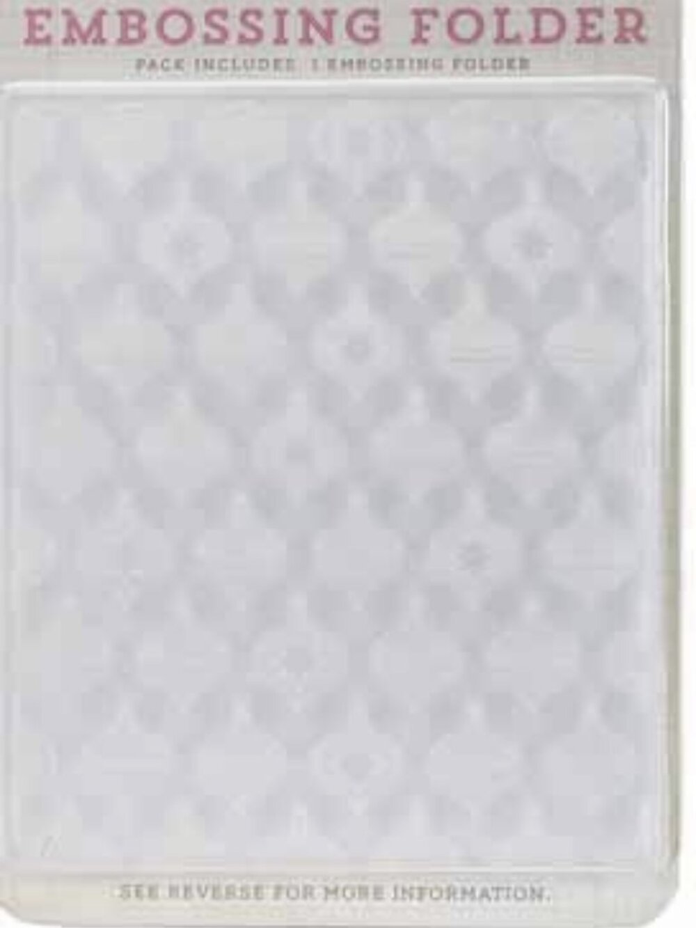 Holiday Ornaments Embossing Folder 5"X5.875" - New